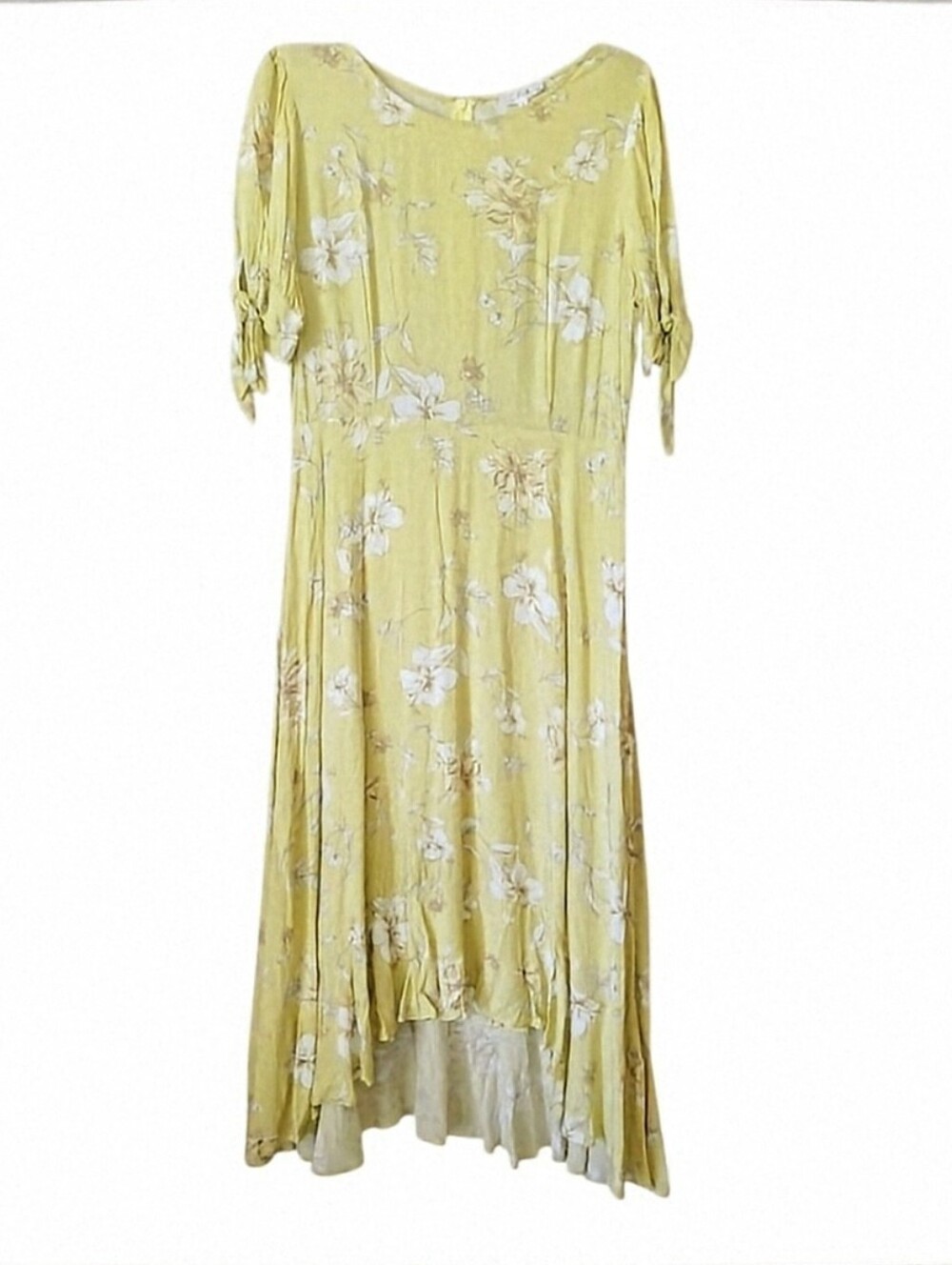 Calista "THE PENELOPE" Lime  High-Low Midi Summer Dress